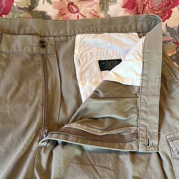 Vtg ORVIS Size 46 Cotton Khaki Low-Pleat Buttoned Side-Pockets Casual Career - Picture 11 of 16